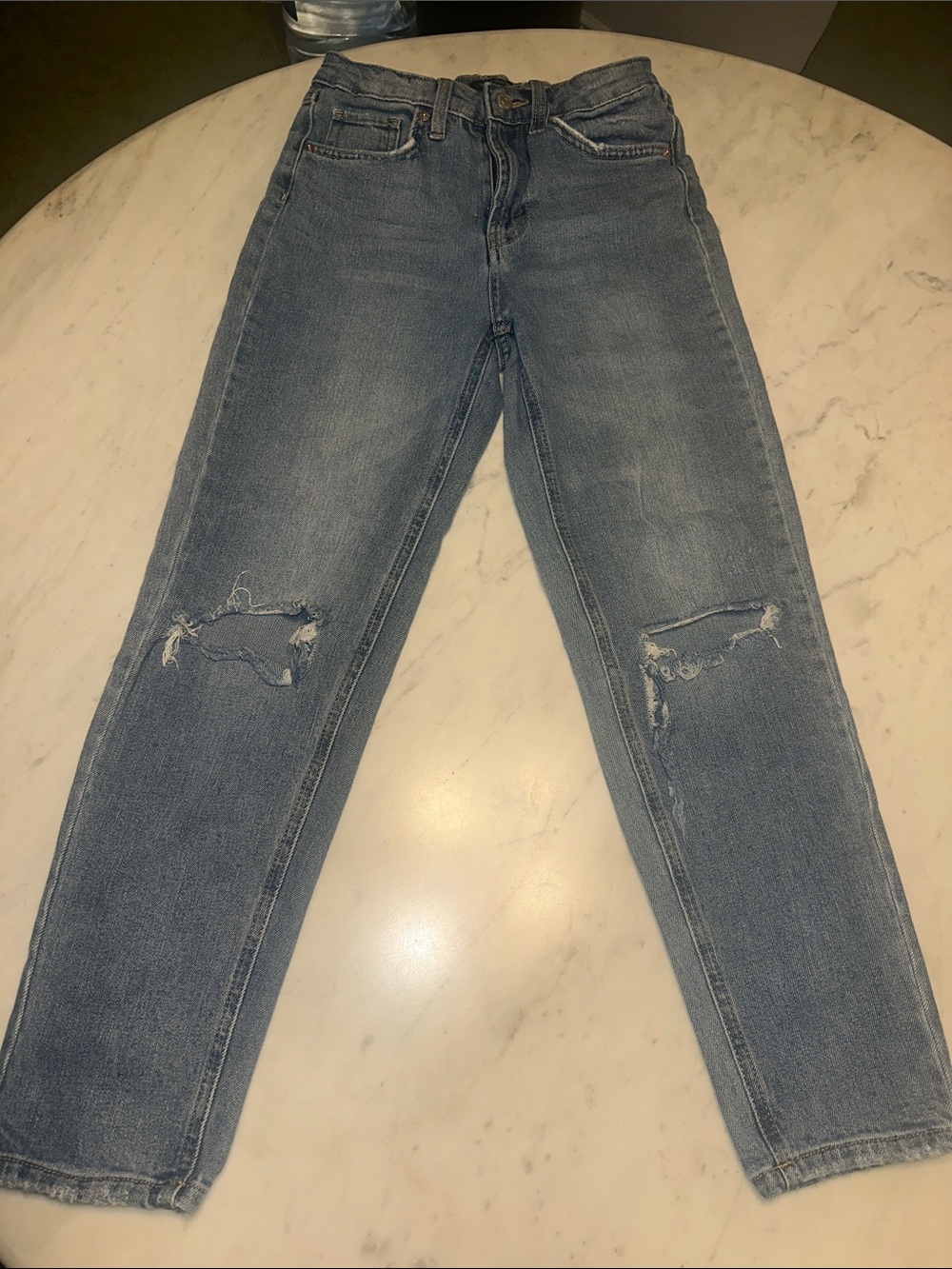 Wild Fable Classic High-Rise Distressed Women's Jeans - Light Blue 00